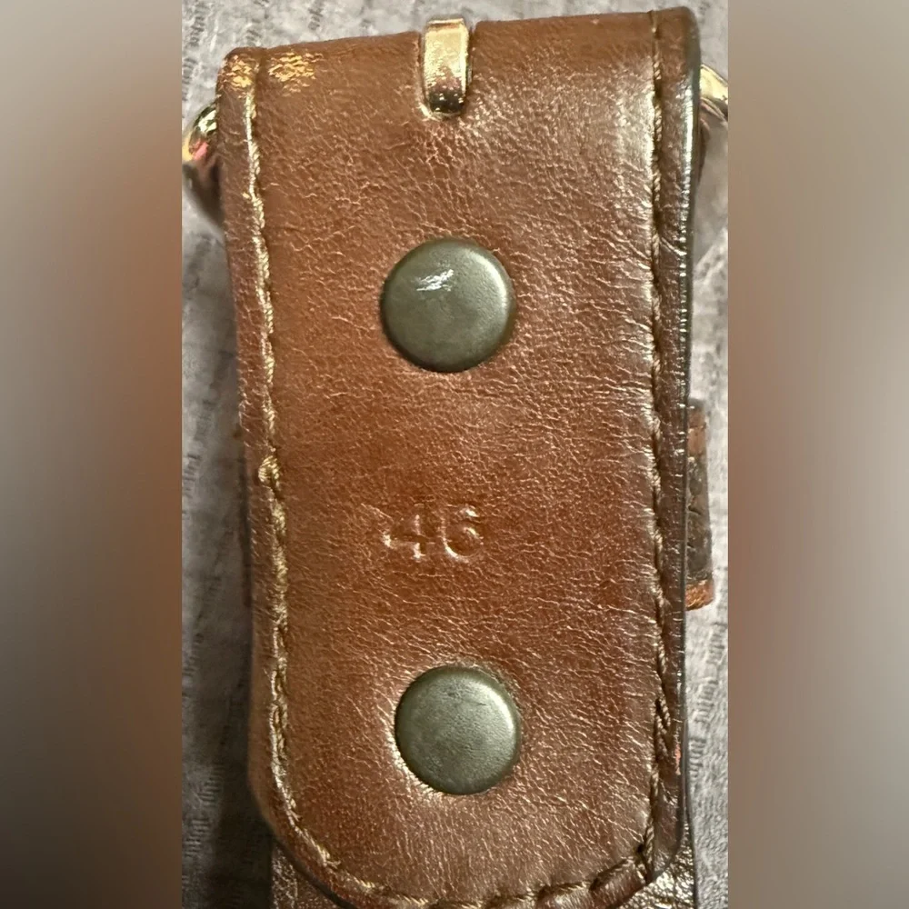 Grant’s Leather | Men’s/Unisex Western Leather Belt w/Woven Horse Hair, Size 46